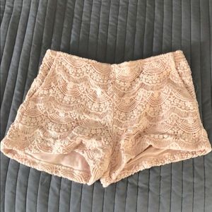 Forever 21 Pink lace shorts